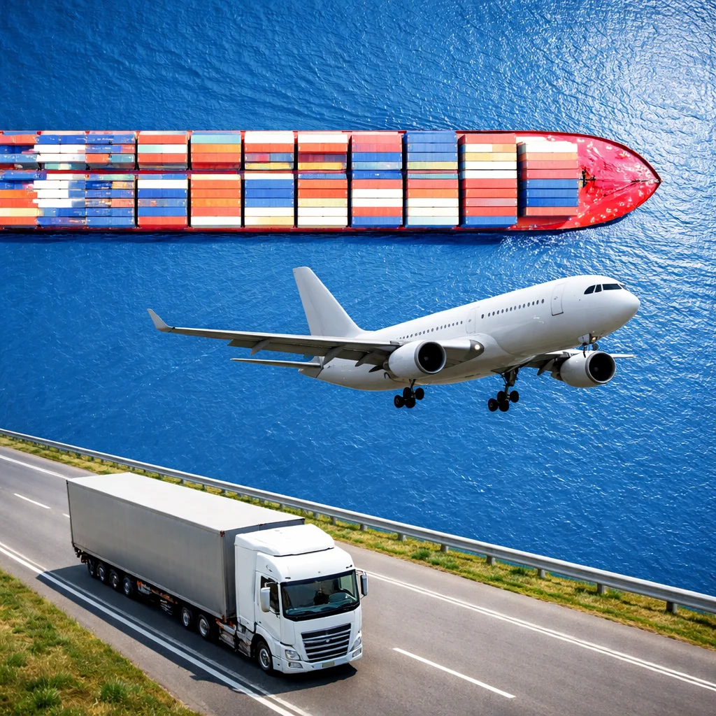 Air, sea and road freight transportation