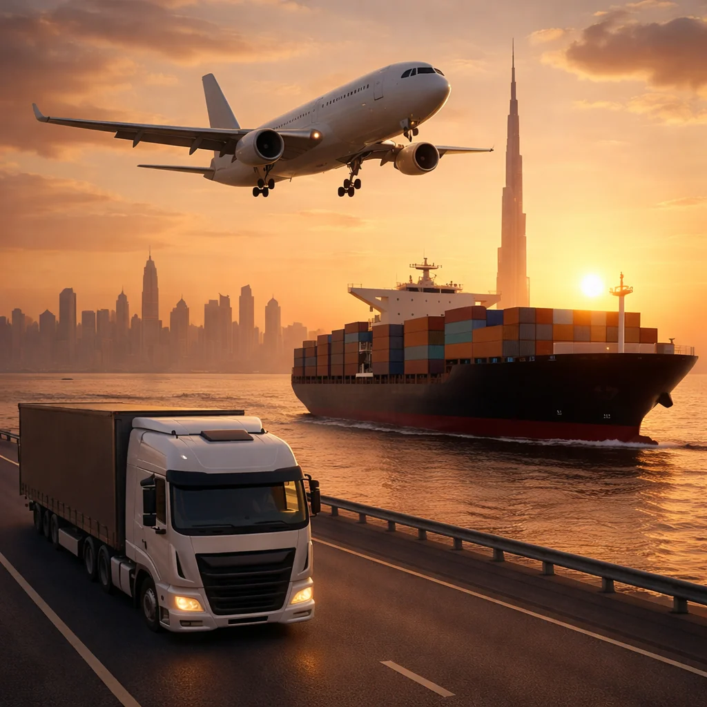 Air, sea and road freight transportation